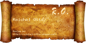 Reichel Ottó névjegykártya
